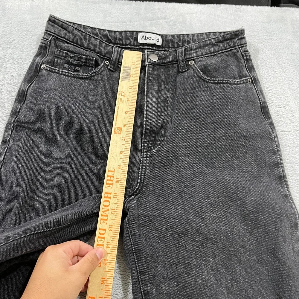 Abound Jeans Women's 29 High Rise Wide Leg Distressed Festival Y2K Grunge‎ Denim